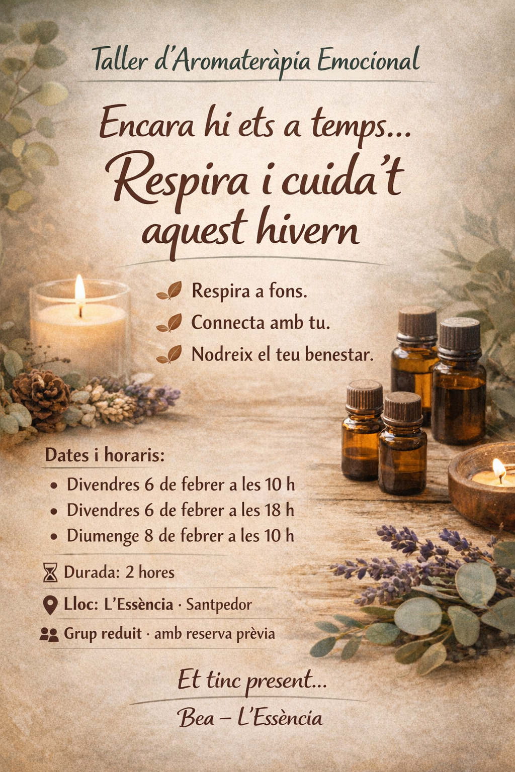 Taller d’Aromateràpia Hivernal – RESPIRA L’HIVERN.